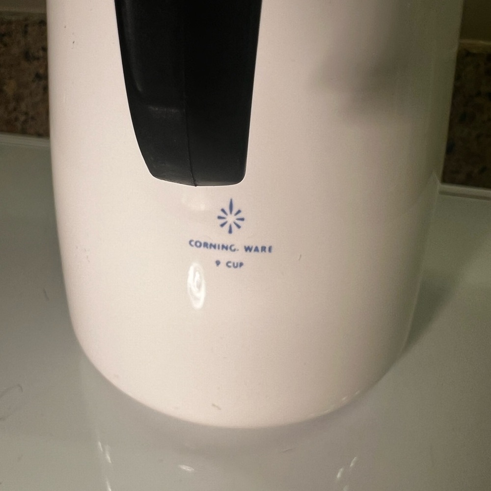 Corningware Blue Cornflower 9 Cup Coffee Pot with Original Inside Parts - Picture 2 of 12